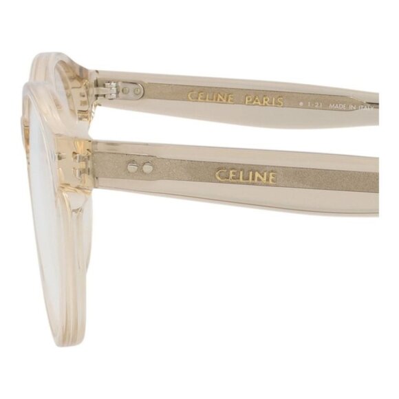 Celine Womens Round/Oval Beige Beige Transparent Fashion Designer Eyewear - Picture 4 of 4